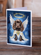 Load image into Gallery viewer, Boykin Spaniel My Angel Greeting Cards - Blank Note Cards – 8-Pack of Artist-Designed Cards with Envelopes