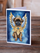 Load image into Gallery viewer, Brussels Griffon My Angel Greeting Cards - Blank Note Cards – 8-Pack of Artist-Designed Cards with Envelopes
