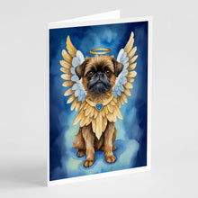 Load image into Gallery viewer, Brussels Griffon My Angel Greeting Cards - Blank Note Cards – 8-Pack of Artist-Designed Cards with Envelopes
