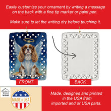 Load image into Gallery viewer, Cavalier Spaniel My Angel Porcelain Ornament