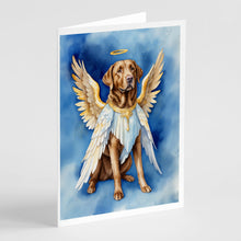 Load image into Gallery viewer, Chesapeake Bay Retriever My Angel Greeting Cards - Blank Note Cards – 8-Pack of Artist-Designed Cards with Envelopes