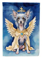 Load image into Gallery viewer, Chinese Crested My Angel Garden Flag – Memorial or Christmas Dog Angel Decor