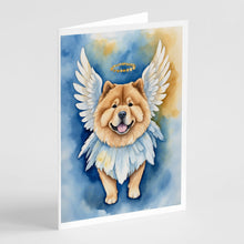 Load image into Gallery viewer, Chow Chow My Angel Greeting Cards - Blank Note Cards – 8-Pack of Artist-Designed Cards with Envelopes