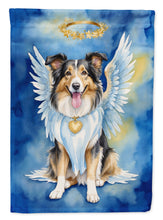 Load image into Gallery viewer, Collie My Angel Garden Flag – Memorial or Christmas Dog Angel Decor