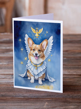 Load image into Gallery viewer, Corgi My Angel Greeting Cards - Blank Note Cards – 8-Pack of Artist-Designed Cards with Envelopes