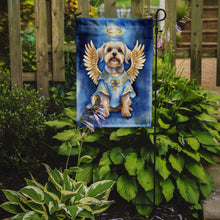 Load image into Gallery viewer, Dandie Dinmont Terrier My Angel Garden Flag – Memorial or Christmas Dog Angel Decor