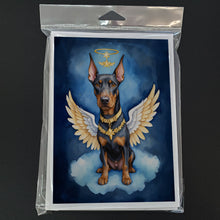 Load image into Gallery viewer, Doberman Pinscher My Angel Greeting Cards - Blank Note Cards – 8-Pack of Artist-Designed Cards with Envelopes