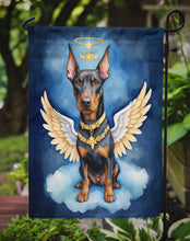 Load image into Gallery viewer, Doberman Pinscher My Angel Garden Flag – Memorial or Christmas Dog Angel Decor