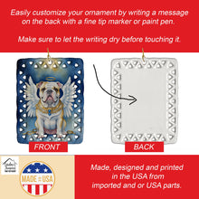 Load image into Gallery viewer, English Bulldog My Angel Porcelain Ornament