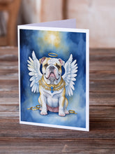 Load image into Gallery viewer, English Bulldog My Angel Greeting Cards - Blank Note Cards – 8-Pack of Artist-Designed Cards with Envelopes