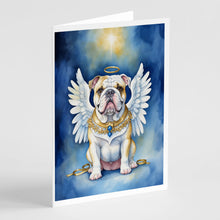 Load image into Gallery viewer, English Bulldog My Angel Greeting Cards - Blank Note Cards – 8-Pack of Artist-Designed Cards with Envelopes