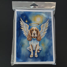 Load image into Gallery viewer, English Cocker Spaniel My Angel Greeting Cards - Blank Note Cards – 8-Pack of Artist-Designed Cards with Envelopes