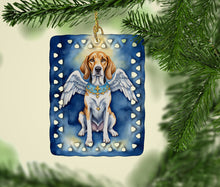 Load image into Gallery viewer, English Foxhound My Angel Porcelain Ornament
