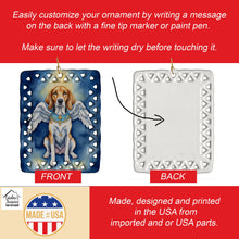 Load image into Gallery viewer, English Foxhound My Angel Porcelain Ornament