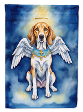 Load image into Gallery viewer, English Foxhound My Angel Garden Flag – Memorial or Christmas Dog Angel Decor