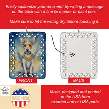 Load image into Gallery viewer, Fox Terrier My Angel Porcelain Ornament