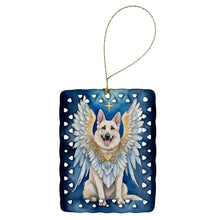 Load image into Gallery viewer, White German Shepherd My Angel Porcelain Ornament