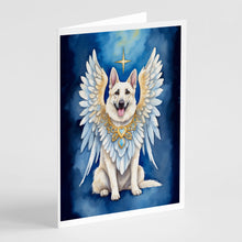 Load image into Gallery viewer, White German Shepherd My Angel Greeting Cards - Blank Note Cards – 8-Pack of Artist-Designed Cards with Envelopes