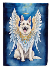 Load image into Gallery viewer, White German Shepherd My Angel Garden Flag – Memorial or Christmas Dog Angel Decor