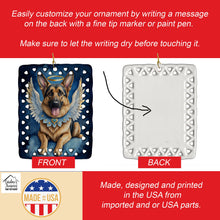 Load image into Gallery viewer, German Shepherd My Angel Porcelain Ornament