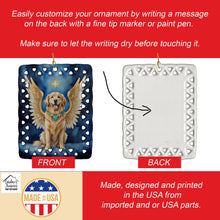Load image into Gallery viewer, Golden Retriever My Angel Porcelain Ornament