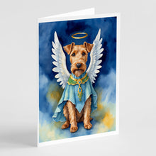 Load image into Gallery viewer, Irish Terrier My Angel Greeting Cards - Blank Note Cards – 8-Pack of Artist-Designed Cards with Envelopes