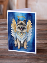 Load image into Gallery viewer, Keeshond My Angel Greeting Cards - Blank Note Cards – 8-Pack of Artist-Designed Cards with Envelopes