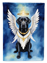 Load image into Gallery viewer, Black Labrador Retriever My Angel House Flag