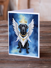 Load image into Gallery viewer, Black Labrador Retriever My Angel Greeting Cards - Blank Note Cards – 8-Pack of Artist-Designed Cards with Envelopes