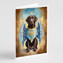 Load image into Gallery viewer, Chocolate Labrador Retriever My Angel Greeting Cards - Blank Note Cards – 8-Pack of Artist-Designed Cards with Envelopes