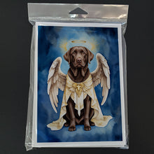 Load image into Gallery viewer, Chocolate Labrador Retriever My Angel Greeting Cards - Blank Note Cards – 8-Pack of Artist-Designed Cards with Envelopes