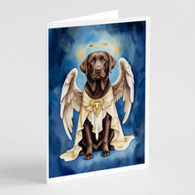 Load image into Gallery viewer, Chocolate Labrador Retriever My Angel Greeting Cards - Blank Note Cards – 8-Pack of Artist-Designed Cards with Envelopes