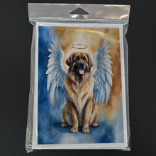 Load image into Gallery viewer, Leonberger My Angel Greeting Cards - Blank Note Cards – 8-Pack of Artist-Designed Cards with Envelopes