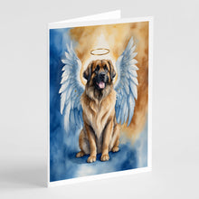 Load image into Gallery viewer, Leonberger My Angel Greeting Cards - Blank Note Cards – 8-Pack of Artist-Designed Cards with Envelopes