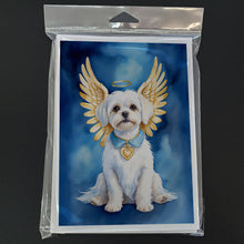 Load image into Gallery viewer, Maltese My Angel Greeting Cards - Blank Note Cards – 8-Pack of Artist-Designed Cards with Envelopes