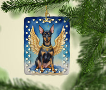Load image into Gallery viewer, Manchester Terrier My Angel Porcelain Ornament