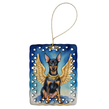 Load image into Gallery viewer, Manchester Terrier My Angel Porcelain Ornament