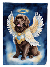 Load image into Gallery viewer, Newfoundland My Angel Garden Flag – Memorial or Christmas Dog Angel Decor