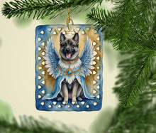 Load image into Gallery viewer, Norwegian Elkhound My Angel Porcelain Ornament