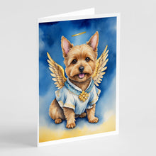 Load image into Gallery viewer, Norwich Terrier My Angel Greeting Cards - Blank Note Cards – 8-Pack of Artist-Designed Cards with Envelopes