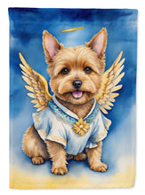 Load image into Gallery viewer, Norwich Terrier My Angel Garden Flag – Memorial or Christmas Dog Angel Decor