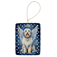 Load image into Gallery viewer, Old English Sheepdog My Angel Porcelain Ornament