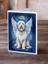 Load image into Gallery viewer, Old English Sheepdog My Angel Greeting Cards - Blank Note Cards – 8-Pack of Artist-Designed Cards with Envelopes