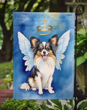 Load image into Gallery viewer, Papillon My Angel Garden Flag – Memorial or Christmas Dog Angel Decor