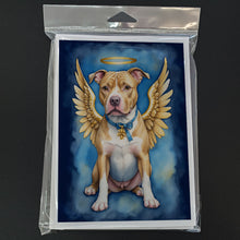 Load image into Gallery viewer, Pit Bull Terrier My Angel Greeting Cards - Blank Note Cards – 8-Pack of Artist-Designed Cards with Envelopes