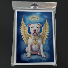 Load image into Gallery viewer, Pit Bull Terrier My Angel Greeting Cards - Blank Note Cards – 8-Pack of Artist-Designed Cards with Envelopes
