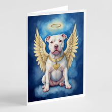 Load image into Gallery viewer, Pit Bull Terrier My Angel Greeting Cards - Blank Note Cards – 8-Pack of Artist-Designed Cards with Envelopes