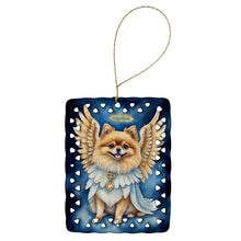 Load image into Gallery viewer, Pomeranian My Angel Porcelain Ornament