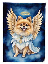 Load image into Gallery viewer, Pomeranian My Angel Garden Flag – Memorial or Christmas Dog Angel Decor