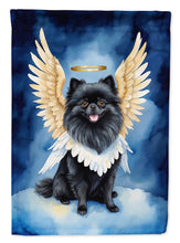 Load image into Gallery viewer, Black Pomeranian My Angel House Flag